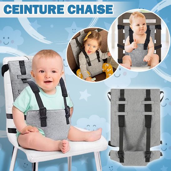 Harnais chaise bébé | BabyBuckle™ - Velours Bébé