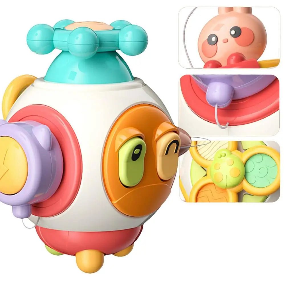 Cube occupé sensoriel | PopPlay™ - Velours Bébé