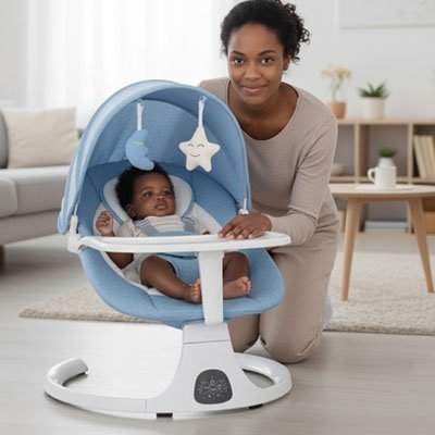 Balancelle bebe | Confort Apaisant - Velours Bébé