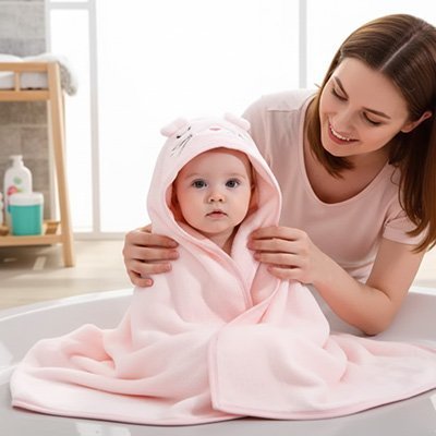 Cape de bain bébé | Sortie de Bain Magique - Velours Bébé