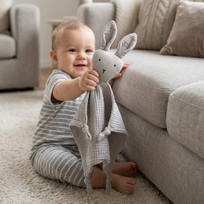 Doudou Lapin Rose Poudré | Le Compagnon Inséparable - Velours Bébé