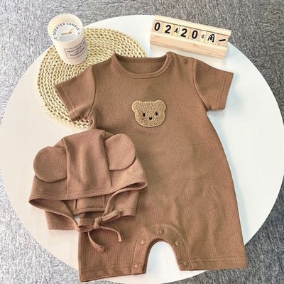 Pyjama Bébé Garçon | Motif Ours Patchwork Coton Doux - Velours Bébé