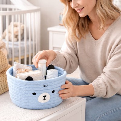 Panier rangement bébé