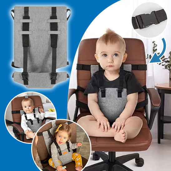 Harnais securite bebe chaise haute sangle 5 points — Velours Bébé