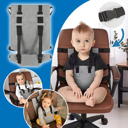 Harnais securite bebe chaise haute sangle 5 points — Velours Bébé