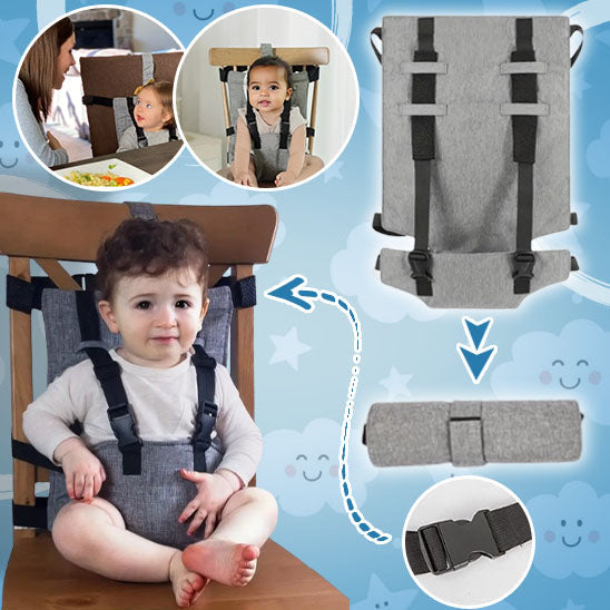 Harnais chaise bebe installation facile sangle reglable — Velours Bébé
