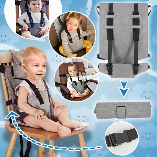 BabyBuckle harnais bebe chaise repas securite enfant — Velours Bébé
