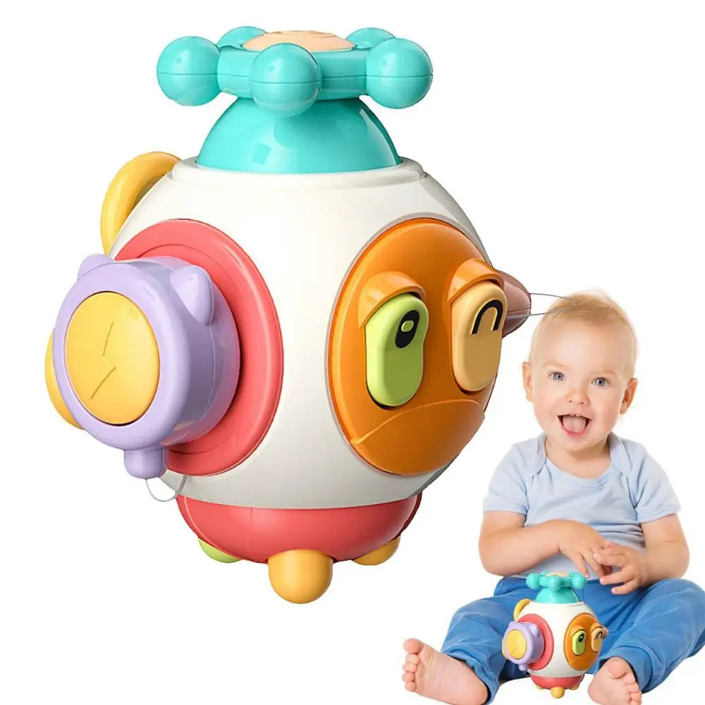 Cube sensoriel bebe Montessori 6 faces activites eveil — Velours Béb