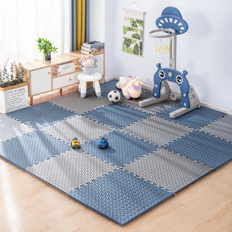 CozyCorner tapis puzzle bebe variante gris blanc — Velours Bébé
