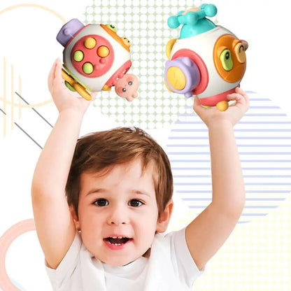 PopPlay cube occupe bebe detail face activites motrices — Velours Bébé