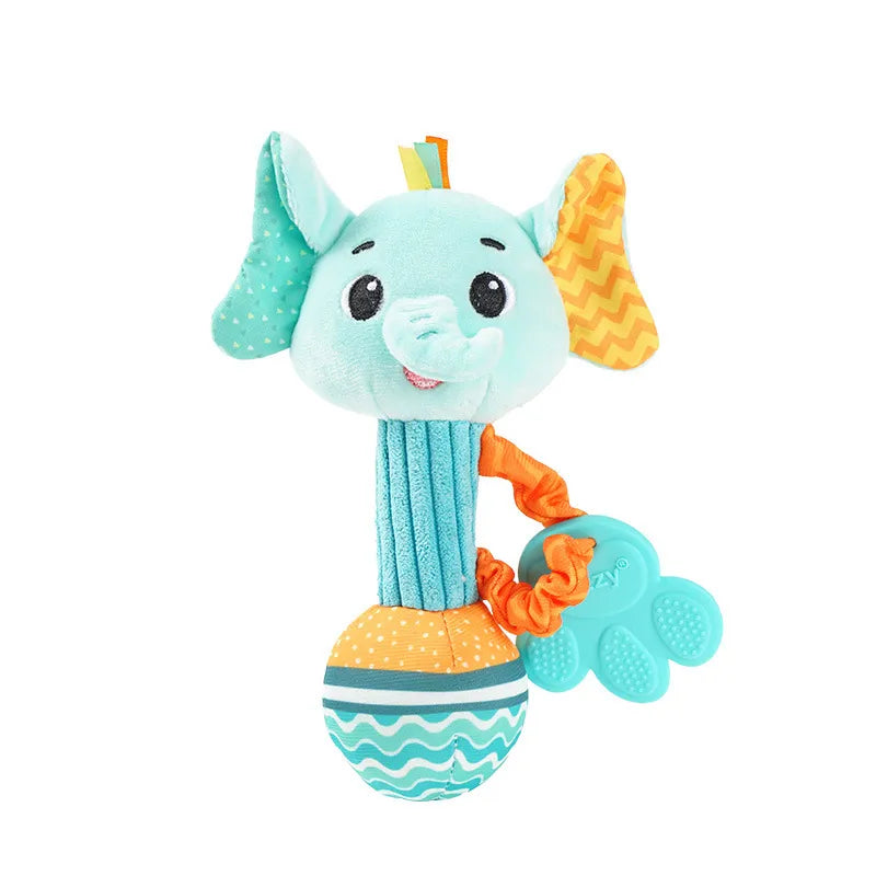  BabyBounce hochet bebe variante elephant gris — Velours Bébé
