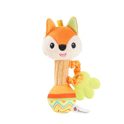 BabyBounce hochet bebe variante renard orange — Velours Bébé
