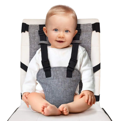 BabyBuckle harnais securite bebe repas vue ensemble — Velours Bébé