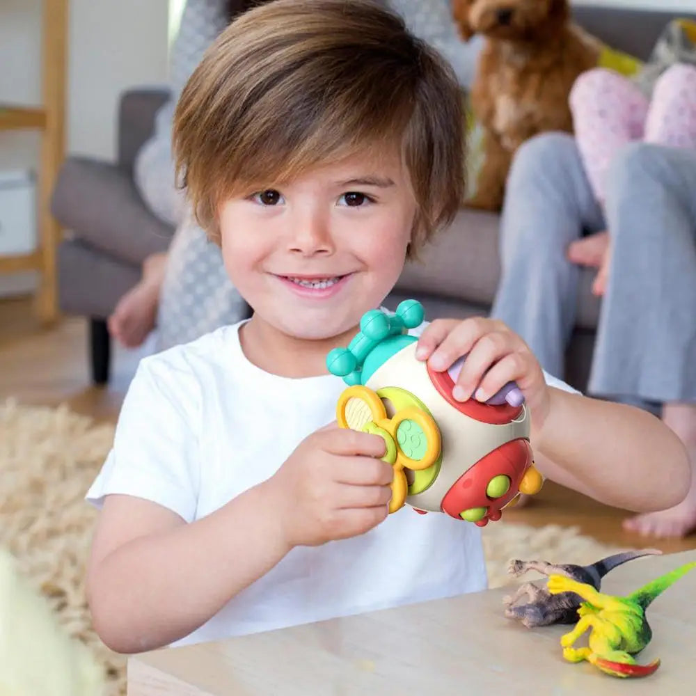 Jouet cube sensoriel bebe activites multiples apprentissage — Velours Bébé