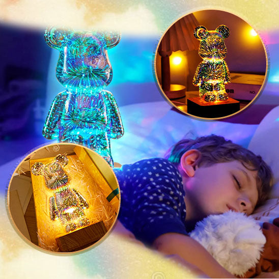 Veilleuse ours bebe 1 projection etoiles plafond chambre — Velours Bébé
