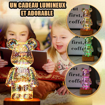 Veilleuse ours bebe projection lumiere nuit apaisante — Velours Bébé
