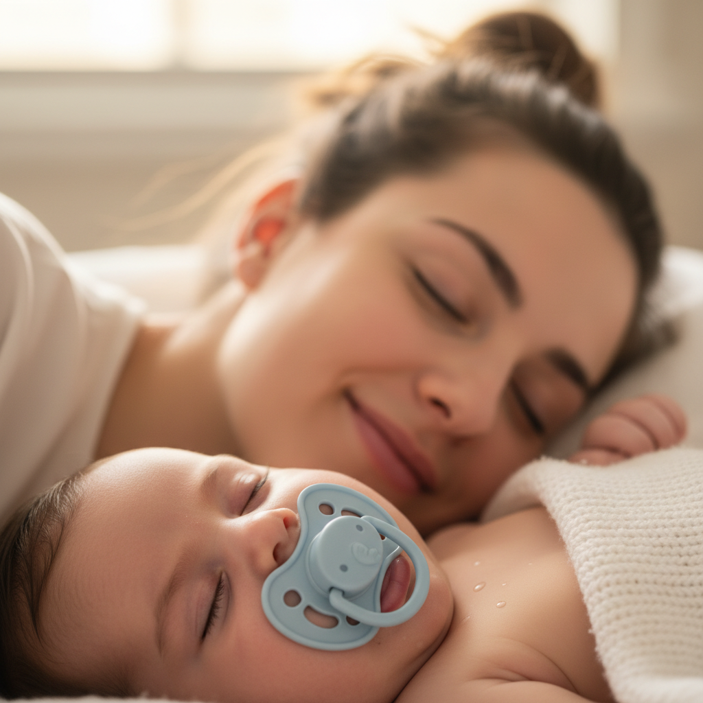 Détail tétine - gros plan bébé