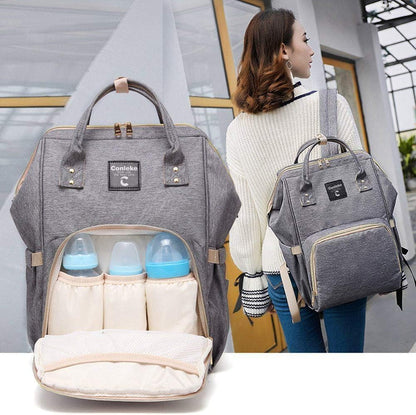 Sac a langer a dos maman bebe compartiments organisés — Velours Bébé