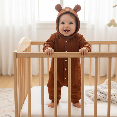 Pyjama bébé automne hiver tissu doux — Velours Bébé