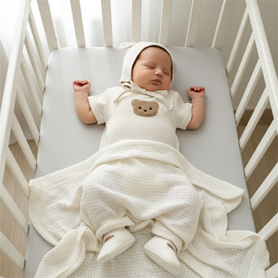Pyjama bébé garçon coton doux vue de face motif ours — Velours Bébé