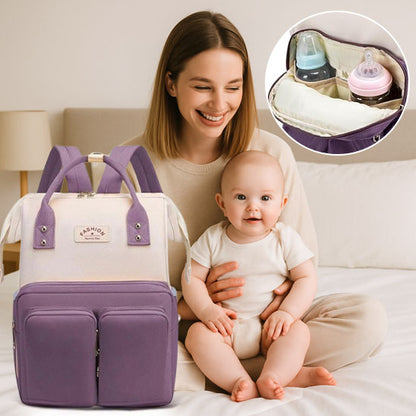 Sac à langer bébé sac à dos multipoches organisé — Velours Bébé
