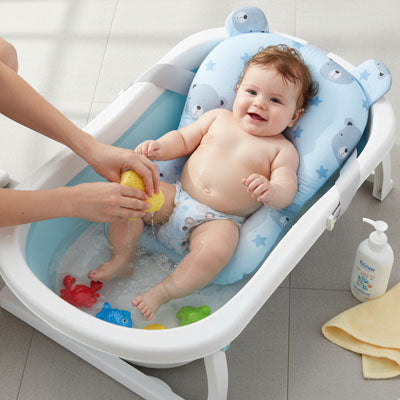Coussin de bain bébé nouveau-né confort antidérapant — Velours Bébé