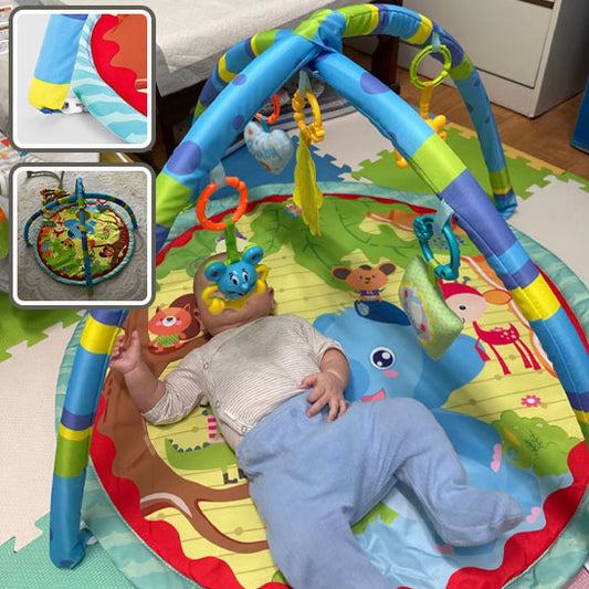 Tapis d'éveil bébé sensoriel velours doux vue principale — Velours Bébé