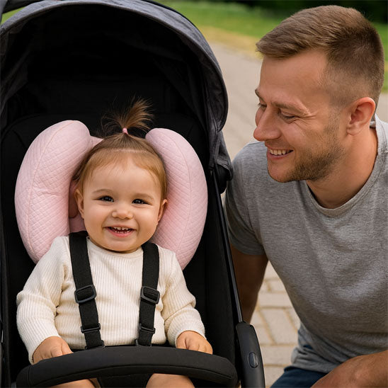 Cale-tête bébé nouveau-né maintien tête doux — Velours Bébé