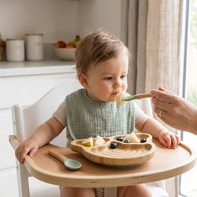 Vaisselle bébé bambou sans BPA écologique sécurisé — Velours Bébé
