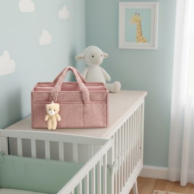 Panier rangement bébé jouets couches accessoires — Velours Bébé