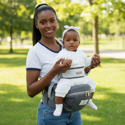 Porte bebe ergonomique maman bebe parc ensoleille 2