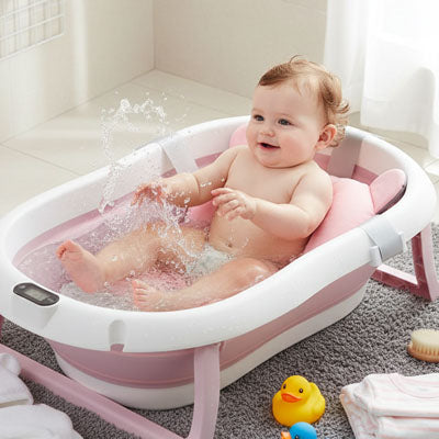 Coussin de bain bébé velours doux maintien tête — Velours Bébé