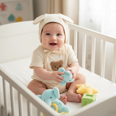 Pyjama bébé garçon patchwork ours coton doux — Velours Bébé
