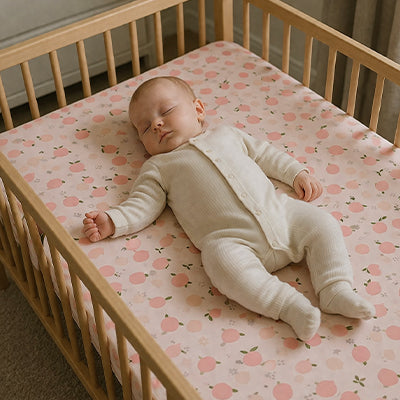 Drap housse lit bébé lavable machine entretien facile — Velours Bébé