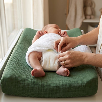 Housse matelas à langer | Mousseline Coton Bio