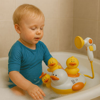 Jouet de bain bébé baignoire jeu eau — Velours Bébé