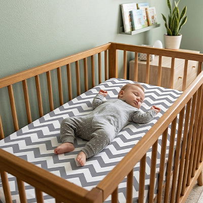 Drap housse lit bébé couleurs pastels chambre nursery — Velours Bébé