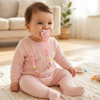 Attache-tétine bébé lavable entretien facile — Velours Bébé