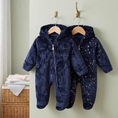 Combinaison bebe flanelle ourson étoile