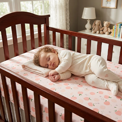 Drap housse lit bébé cadeau naissance confort sommeil — Velours Bébé