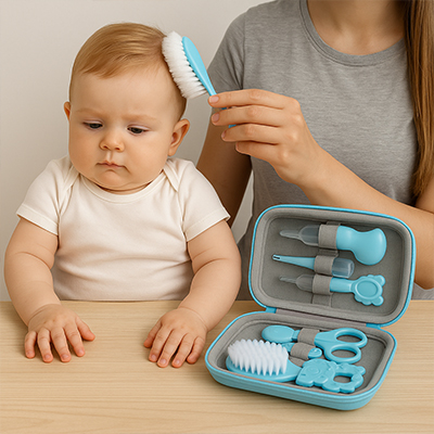 Trousse de toilette bebe | 8 Essentiels du Soin